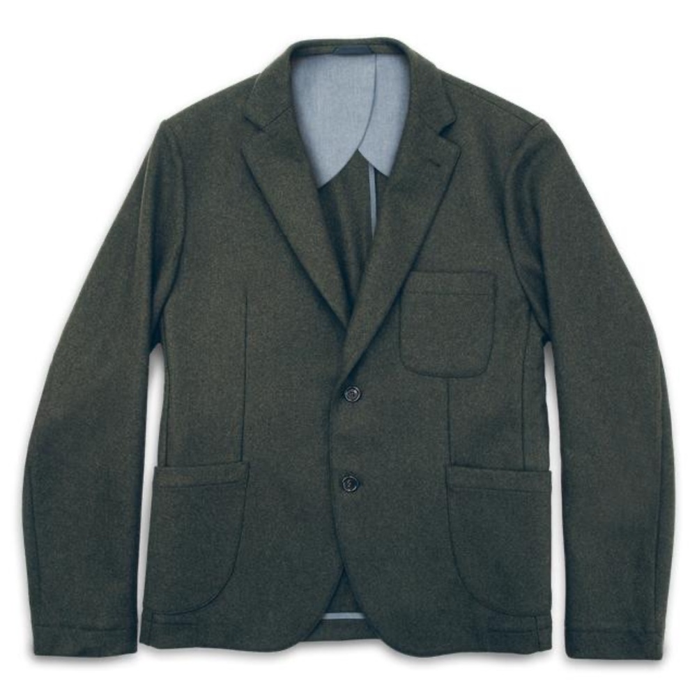 Taylor Stitch Telegraph Jacket in Olive Wool (40 - M)